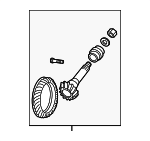 5086971AE - Universals &amp; Rear Axle: Ring &amp; Pinion for Dodge: Ram 1500, Ram 2500, Ram 3500 | Ram: 2500, 3500 Image