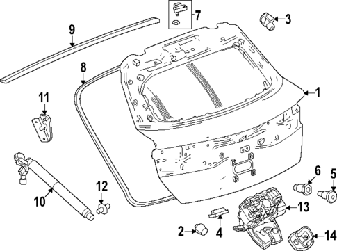 Liftgate for 2024 Acura ZDX #1