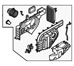 97900R6000 - HVAC: AC &amp; Heater Assembly for Hyundai: Santa Fe Image