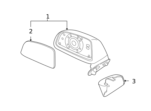 Outside Mirrors for 2009 Kia Rondo #0