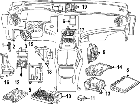 Control Units for 2025 Mercedes-Benz EQE SUV AMG&reg; #0