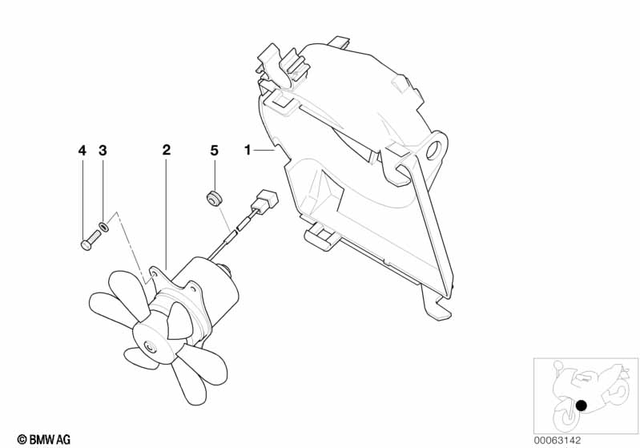 17428528785 - Cooling: Fan Shroud -  for BMW-Motorrad Image