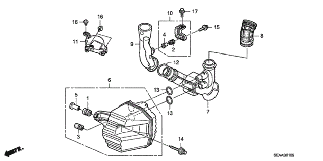 Resonator Chamber for 2008 Acura TSX #0