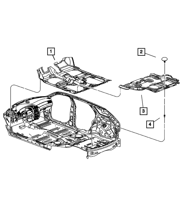 1CQ65ZJ3AC - : Rear Floor Carpet for Mopar Image