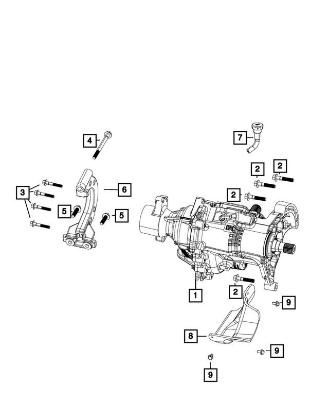 68078563AB - Power Transfer Unit: Axle Vent Hose for Mopar Image image
