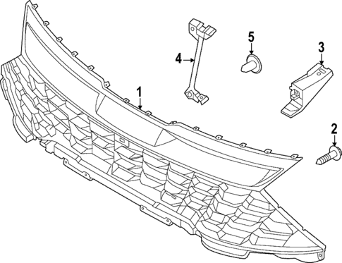 Grille & Components for 2025 Kia Sportage #0