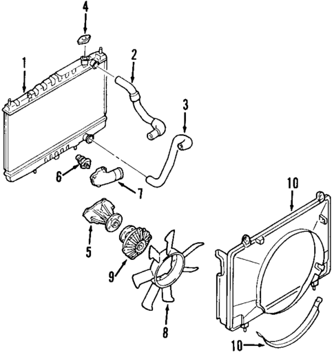 えのぐ Radiator & Components for 1985 Nissan 300ZX | OEM Parts Online