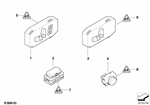 61319275072 - Seats: Switch Seat Adjusting Front Right for BMW: 128i, 135i, 328i, 328xi, 335i, 335is, 335xi, M Coupé, M3, Z4 28i, Z4 30i, Z4 35i, Z4 35is Image image