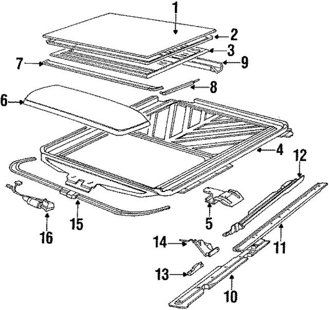 54121944649 - Body: Weatherstrip for BMW Image