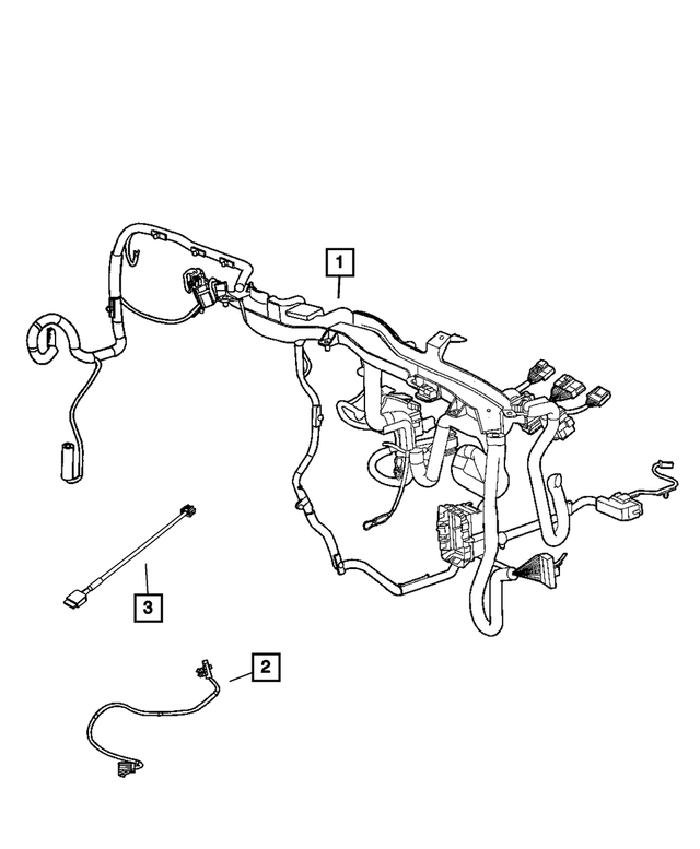 « 68057532AB –  : Panneau D`instruments Cablage pour Mopar Image »