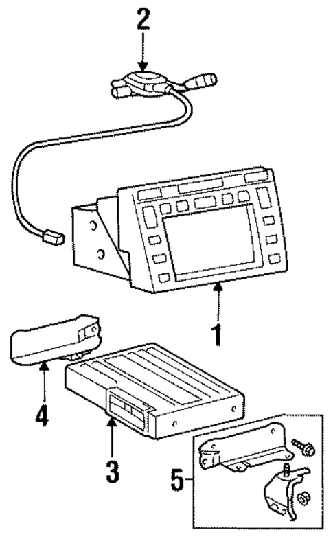 Navigation System Components for 1998 Lexus LS400 #0