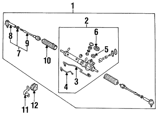 4851053M26 - : Tie Rod Assembly for Nissan Image