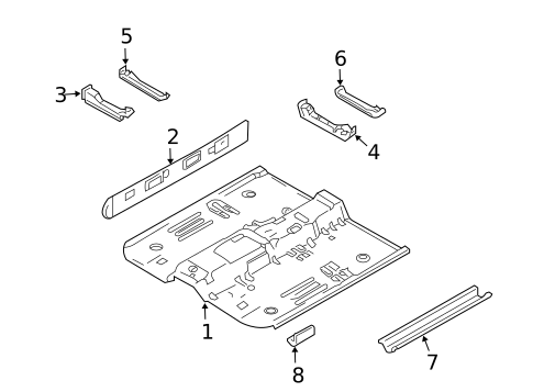 Floor & Rails for 2004 Volvo S40 #0