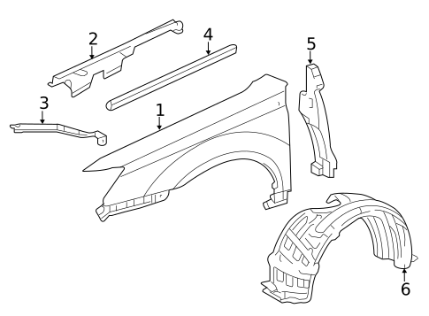 Fender & Components for 2008 Toyota Avalon #0