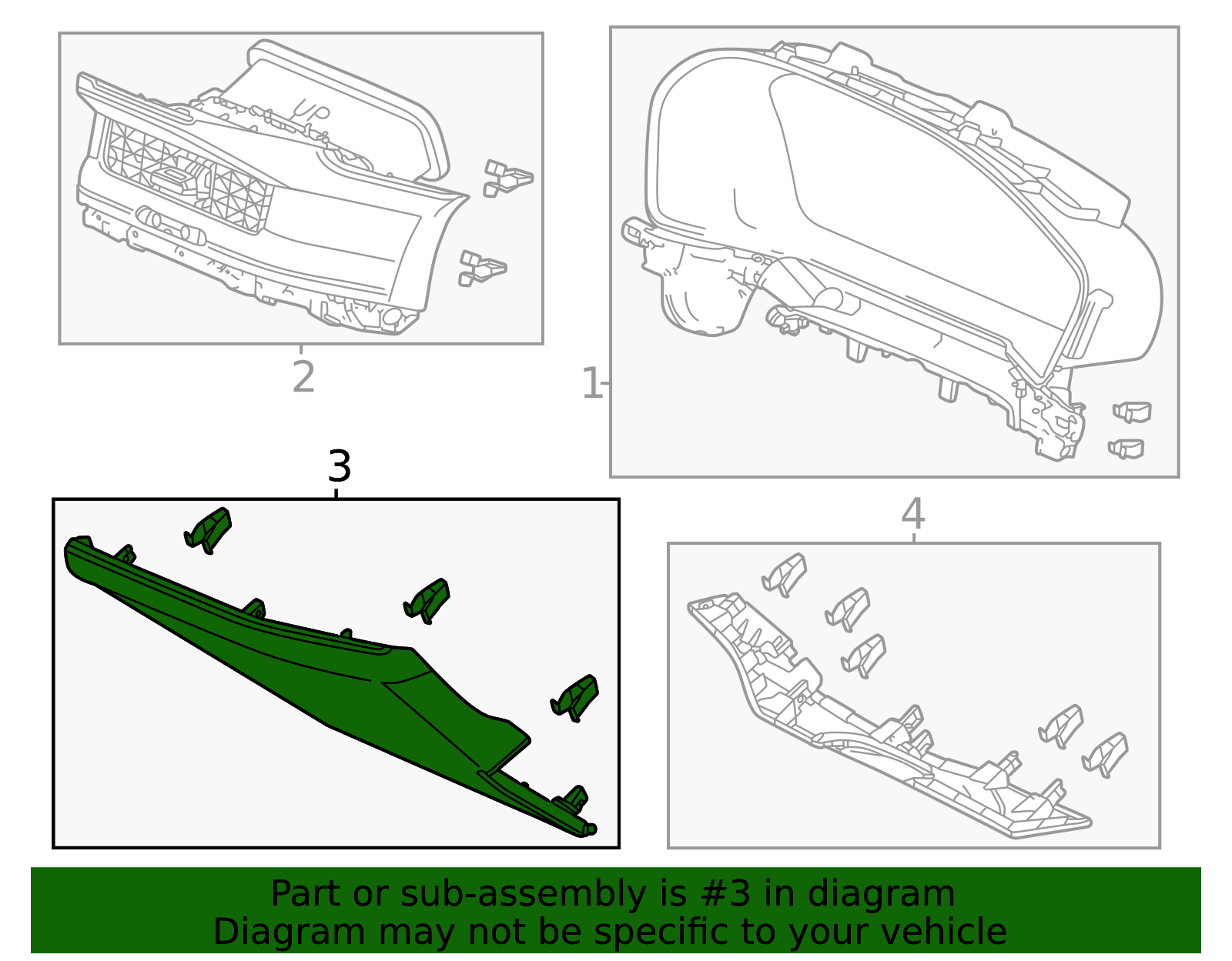 77300-30A-A01ZA - High-Quality Instrument Panel Knee Bolster for 2023 ...