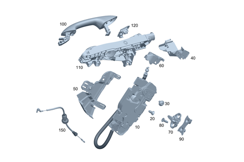 Rear Locking System for 1985 Mercedes-Benz 300CD #0
