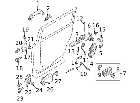 Lock & Hardware for 2012 Ford Flex #0