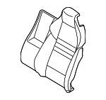 97052253116 - Body: Seat Back Pad for Porsche: Panamera Image
