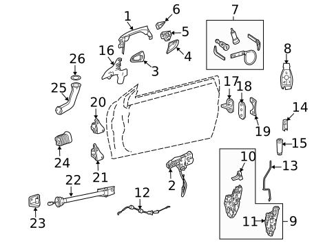 Lock & Hardware for 2013 Mercedes-Benz S350 #2