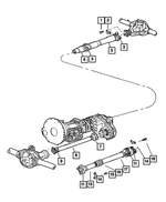 GR015694AB - Propeller Shafts and U-Joints: U-joint Kit for Mopar Image
