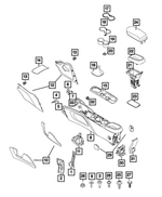 68119856AA - Interior Trim: Screw, Left for Mopar Image