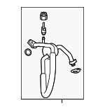ML3Z19867H - : 2021-2022 Ford F-150 A/C Refrigerant Suction Hose - Motorcraft (YF-38309) for Ford: F-150 Image
