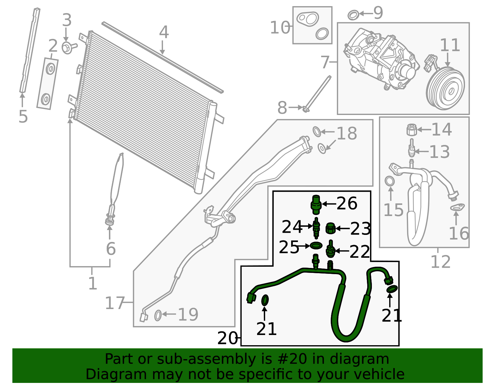 2021-2025 Ford F-150 | Discharge Line | ML3Z-19972-AL | Walls' Ford Parts