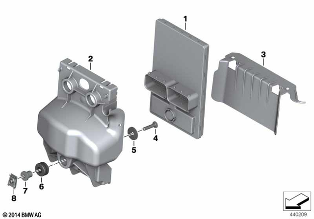 61358394839 - General Electrical System: Central Chassis Electronics - 17-07-500 for BMW-Motorrad Image
