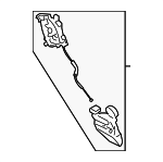 81230D2510 - : 2020-2022 Genesis G90 - Latch Assembly for Genesis: G90 Image