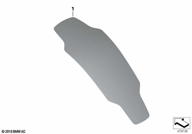 46638560237 - Fuel Supply: Tank Pad -  for BMW-Motorrad Image