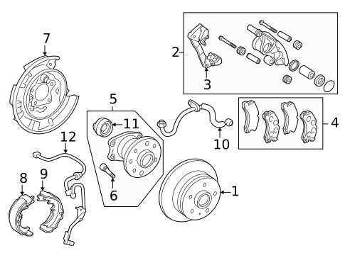 Rear Brakes for 2011 Toyota Avalon #0