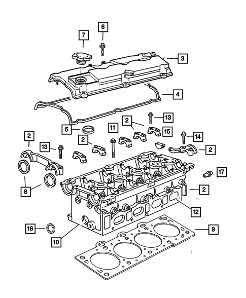 Cylinder Head for 2002 Chrysler PT Cruiser #0