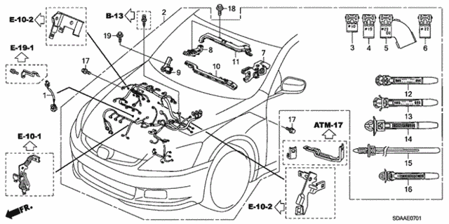 Engine Wire Harness (V6) for 2007 Honda Accord #0