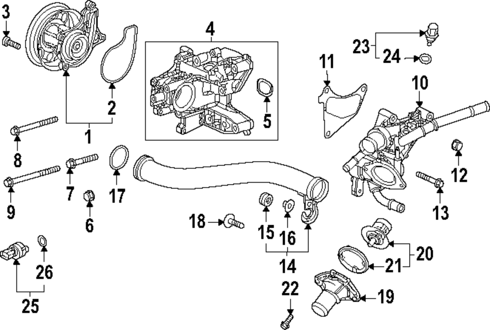 19320-6MD-A50 - Thermostat Housing | Honda Parts Cheap