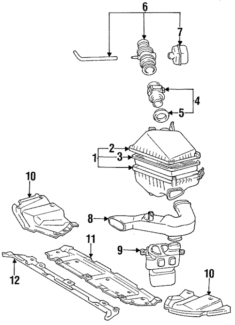 Engine Parts for 1995 Toyota Camry #1