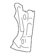 66511SDAA00ZZ - Body: Package Tray Gusset for Honda: Accord Image