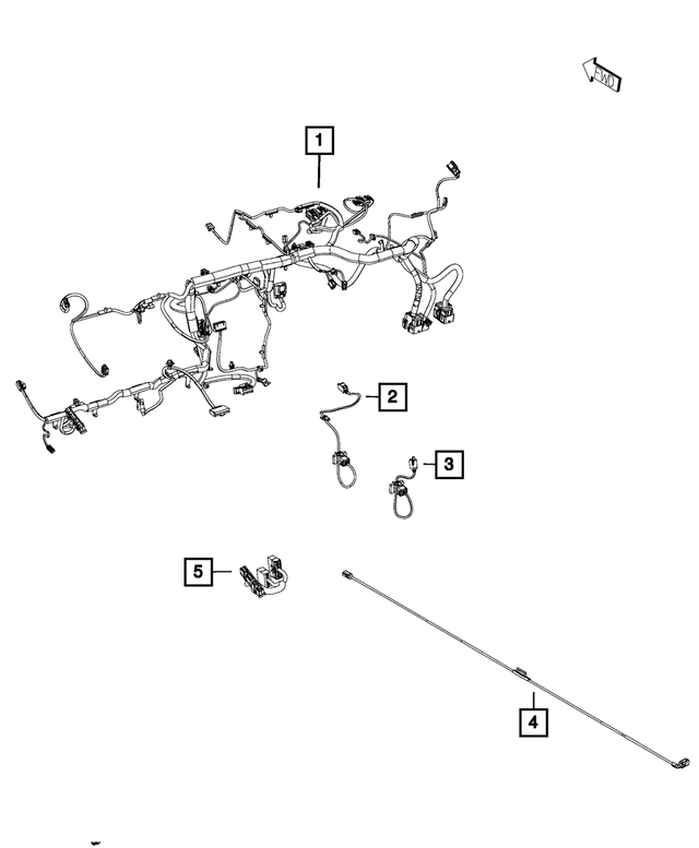 5156090AE - : Instrument Panel Wiring for Mopar Image