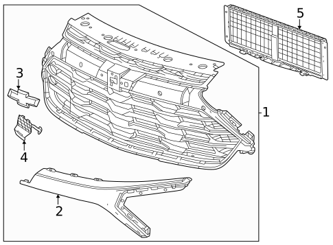 Grille for 2024 Chevrolet Trailblazer #0