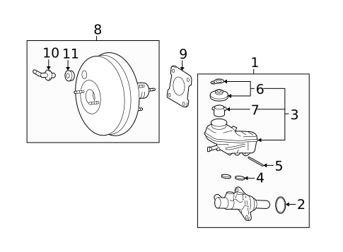 Hydraulic System for 2011 Toyota Matrix #0