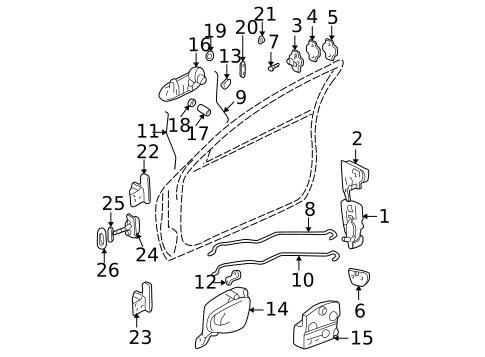 Front Door for 2001 Oldsmobile Alero #0