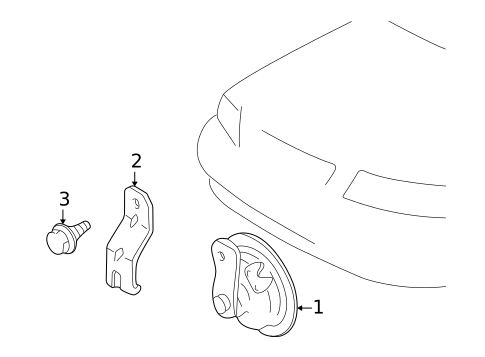 Horn for 2003 Suzuki Aerio #0