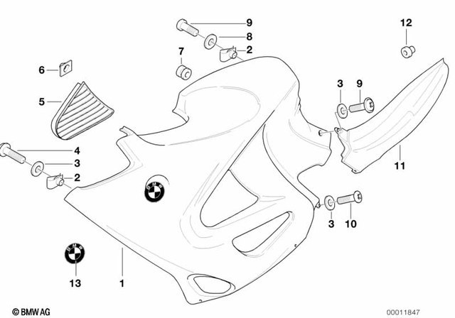 46632307878 - : Trim Panel Right for BMW-Motorrad Image