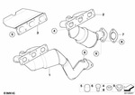18407523903 - : Rp Exhaust Manifold With Catalytic Converter for BMW: 525i, 530i Image