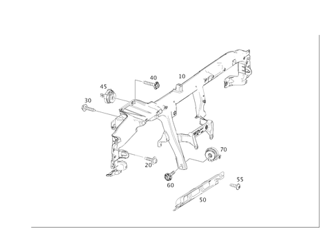 Crossmember Under Instrument Panel for 2016 Mercedes-Benz GLE450 AMG #0