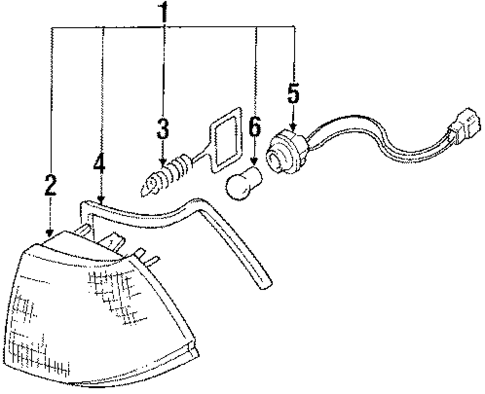 Park Lamps for 1985 Mazda 626 #1