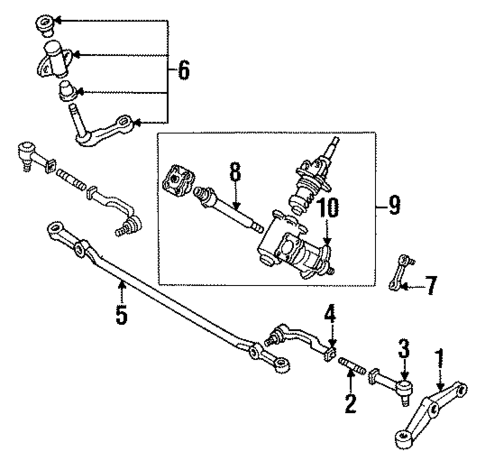 Steering Linkage for 1989 Mazda B2200 #0