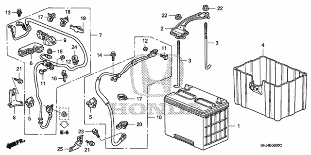 Battery (1) for 2007 Honda Odyssey #0