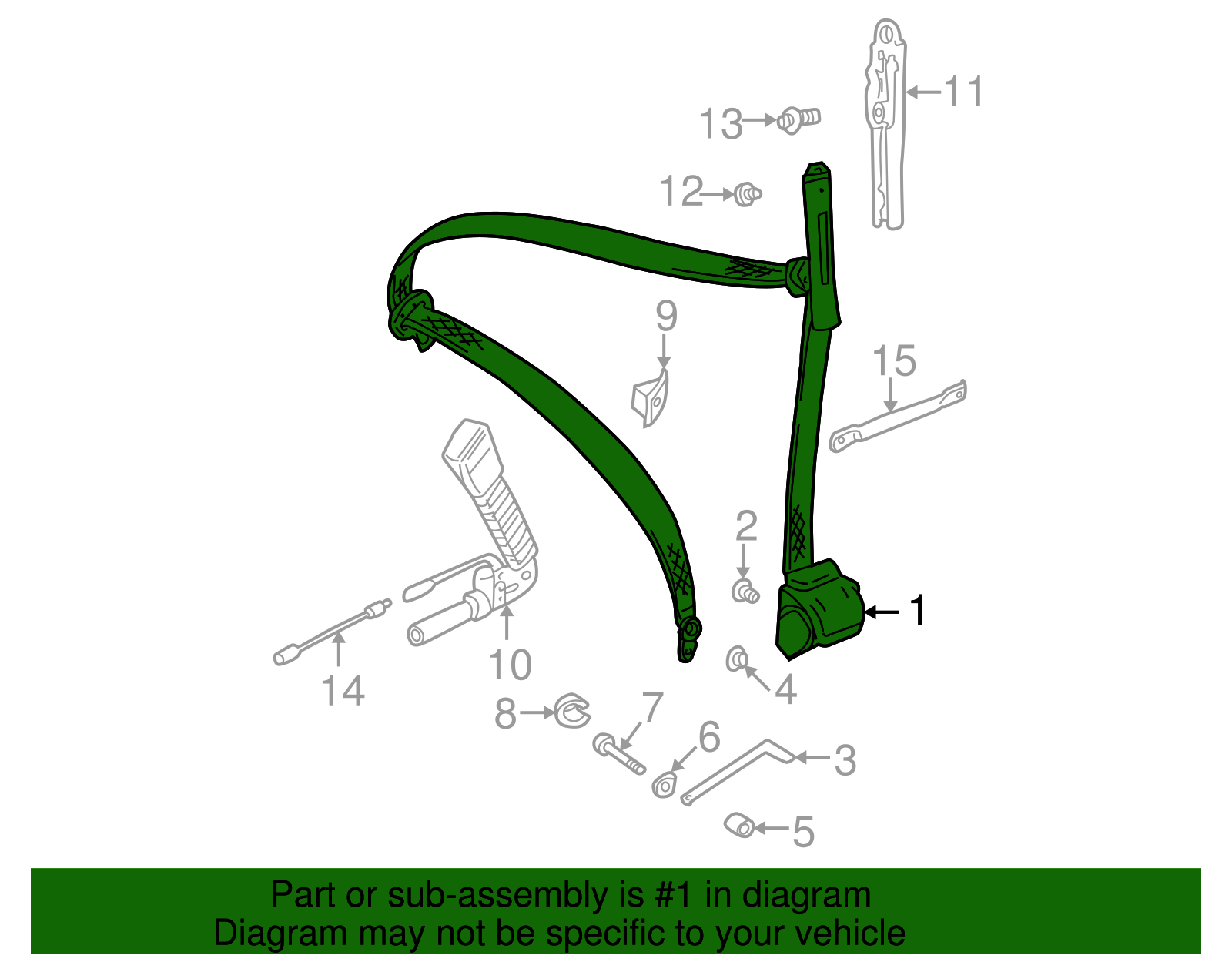 Lap & Shoulder Belt - BMW (72117068249)