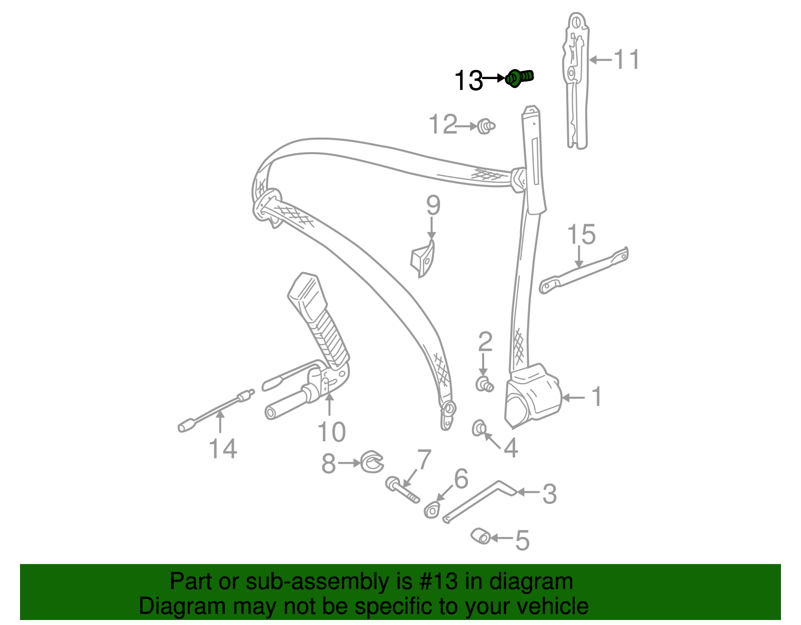 Height Adjuster Bolt - BMW (72-11-8-215-818)