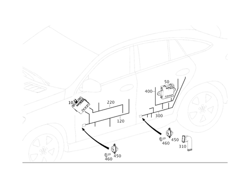 Door Wiring Harness and Door Control Unit for 2016 Mercedes-Benz GLE450 AMG #0